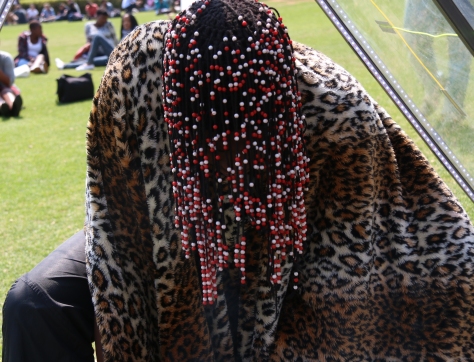 A bogus sangoma was present at the SLSJ event to ‘cleanse’ students of corruption. Photo: Boipelo Boikhutso 